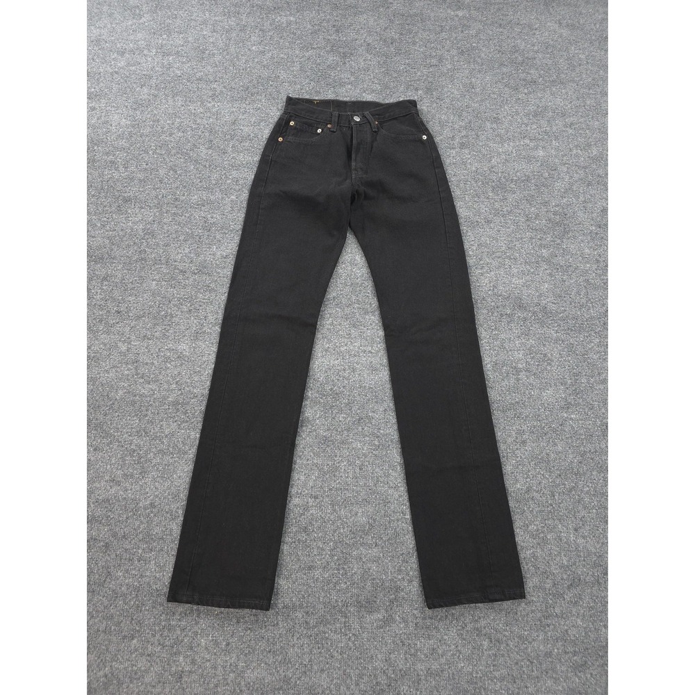 Vintage Levis Jeans Womens 26x34 Black 501 High Rise Straight Denim 90s USA